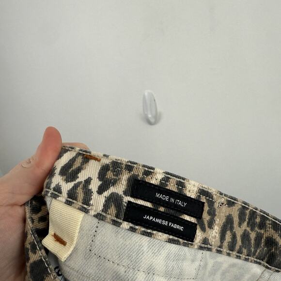R13 Tyler High Rise Skinny Jeans Leopard Print Boho Old Money Womens 26 - Picture 7 of 11